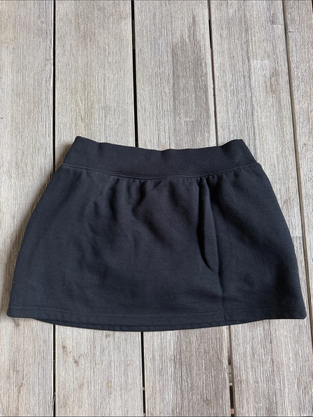 ALO Yoga Accolade Skirt Skort Black Pockets French Terry Size S NWOT